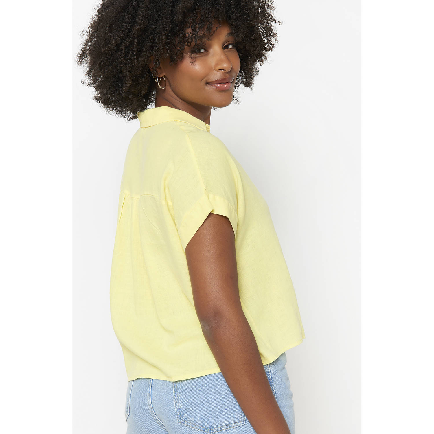 LOLALIZA linnen blouse geel