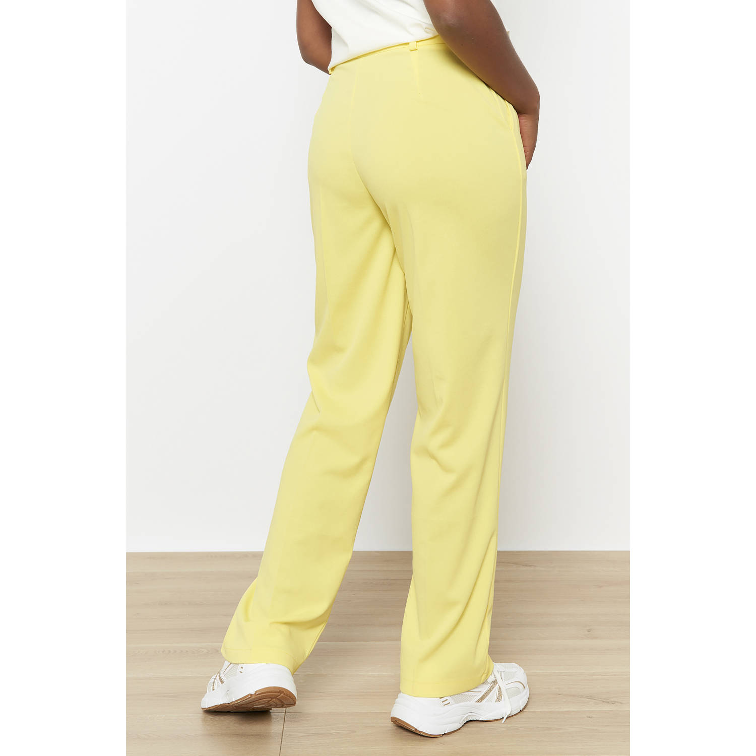 LOLALIZA regular waist pantalon geel