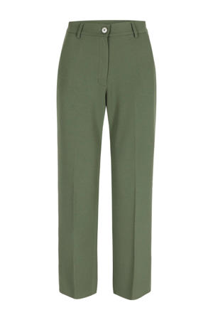 regular waist pantalon kaki