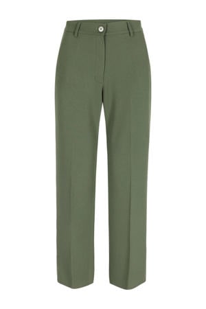 regular waist pantalon kaki