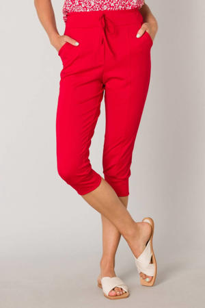 relaxed regular waist broek rood