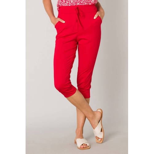 ES&SY relaxed regular waist broek rood afbeelding