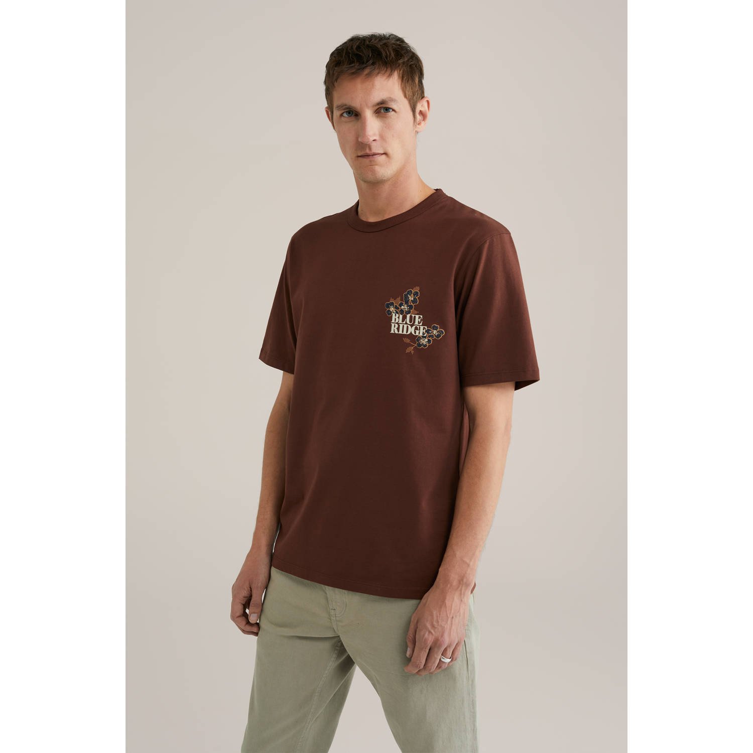 WE Fashion T-shirt bruin