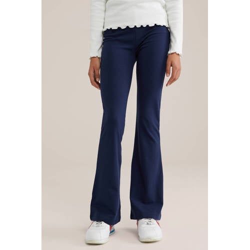 WE Fashion Flared legging (set van 2) donkerblauw afbeelding