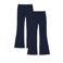 WE Fashion flared legging (set van 2) donkerblauw