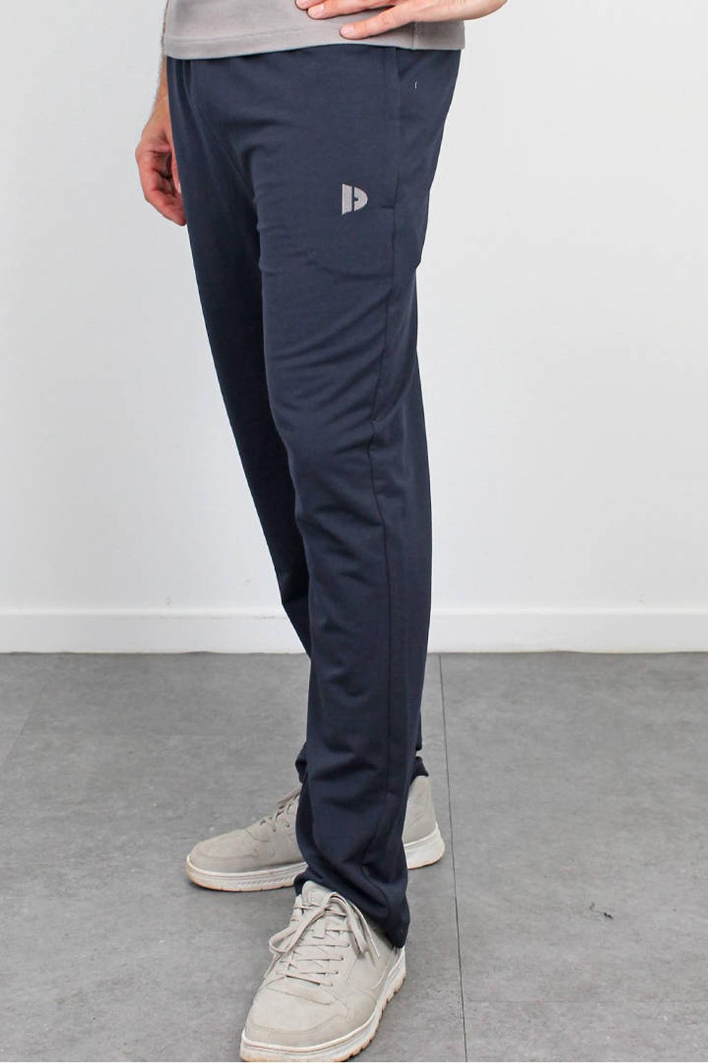 Donkerblauwe heren Donnay sportbroek Jorge van sweat materiaal