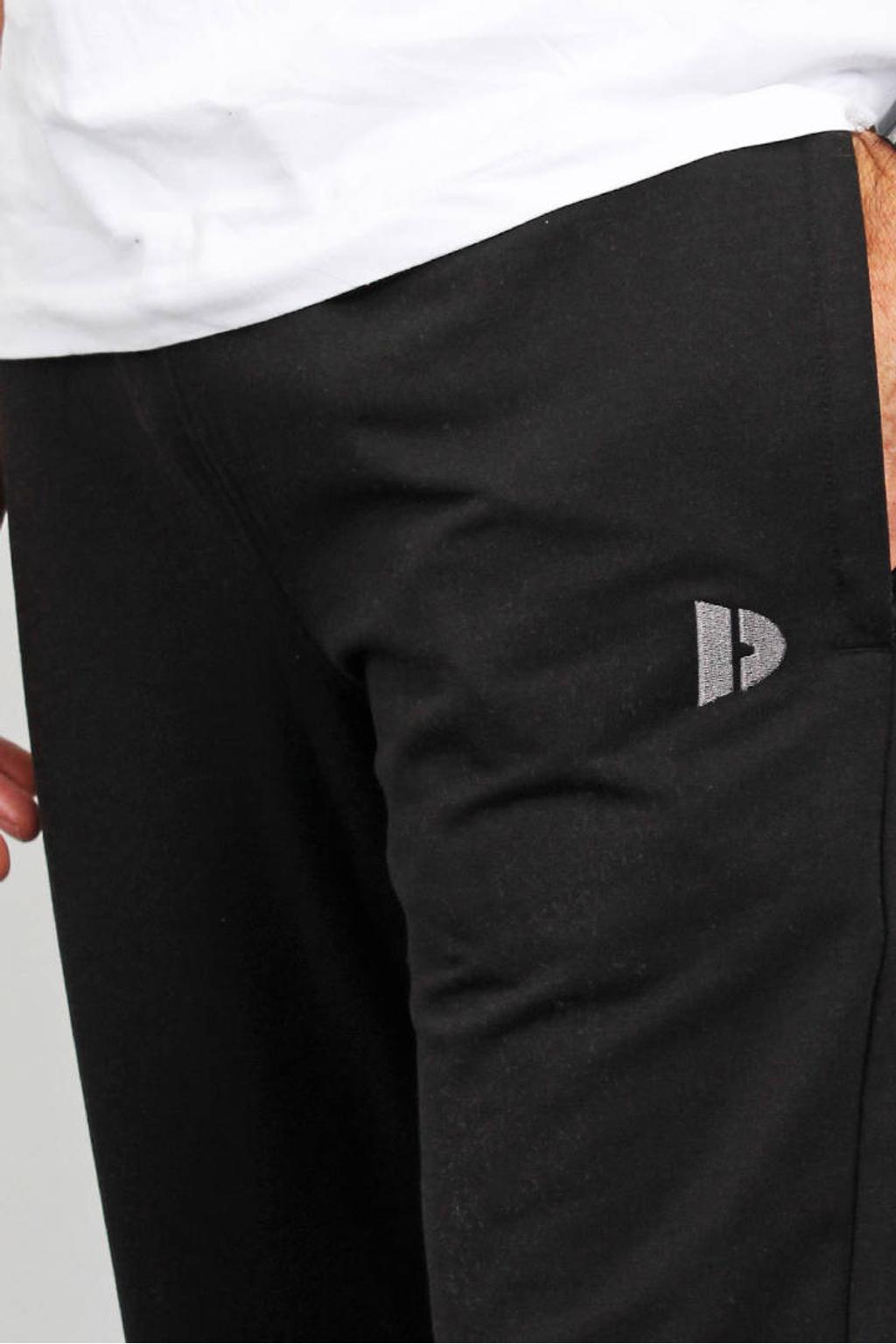 Zwarte heren Donnay sportbroek Jorge van sweat materiaal
