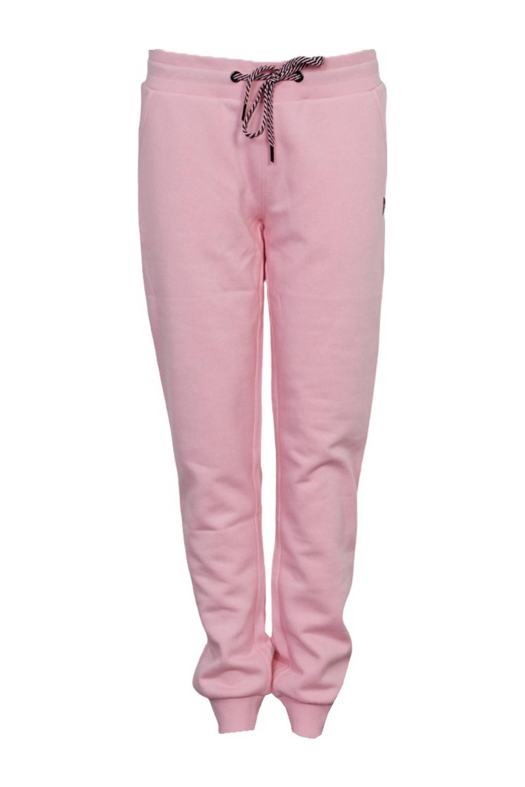 Roze dames Donnay joggingbroek Jana van sweat materiaal met regular fit en regular waist