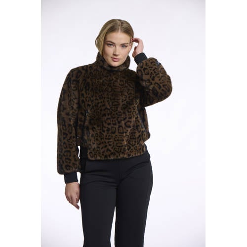 Rino & Pelle faux fur jas bruin afbeelding