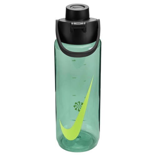 Nike bidon 700 ml Renew Recharge Chug Bottle grijsgroen/zwart/geel afbeelding