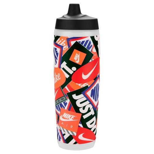 Nike bidon 700 ml Refuel Bottle Graphic wit/multi afbeelding