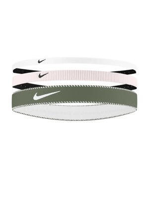 haarbandjes Flex Classic Mixed - lichtroze/wit (set van 3)
