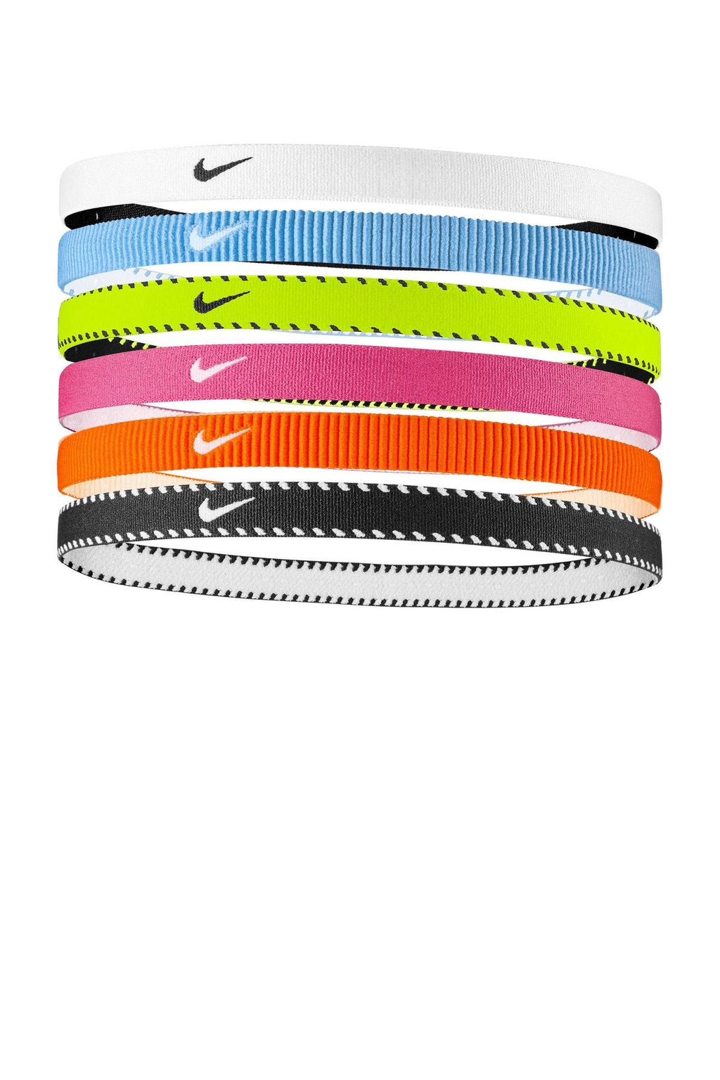 Nike haarbandjes Flex Classic - roze/multi (set van 6)