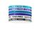 Nike haarbndjes Flex Classic Printed - blauw/multi (set van 6)