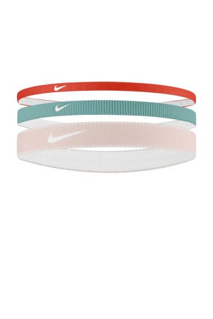 haarbandjes Flex Classic Mixed -set van 3 rood/mintgroen/roze