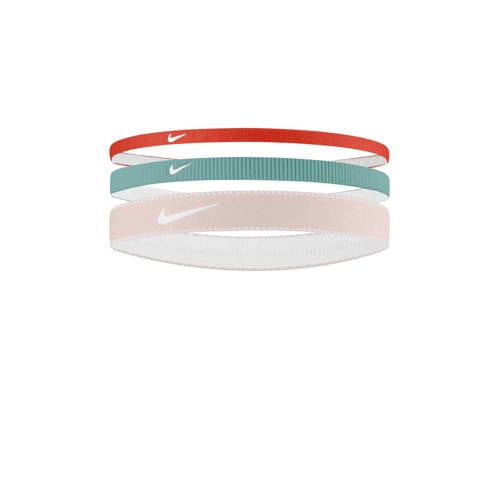 Nike haarbandjes Flex Classic Mixed -set van 3 rood/mintgroen/roze afbeelding