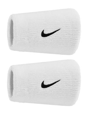 polsbandjes - Swoosh Classic Doublewide wit (set van 2)