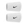 Nike polsbandjes - Swoosh Classic Doublewide wit (set van 2)