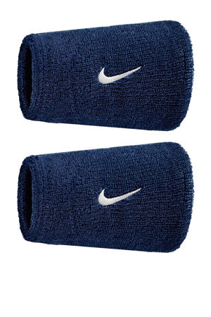 polsbandjes - Swoosh Classic Doublewide zwart (set van 2)
