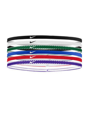 haarbandjes Flex Classic Slim - blauw/multi (set van 6)