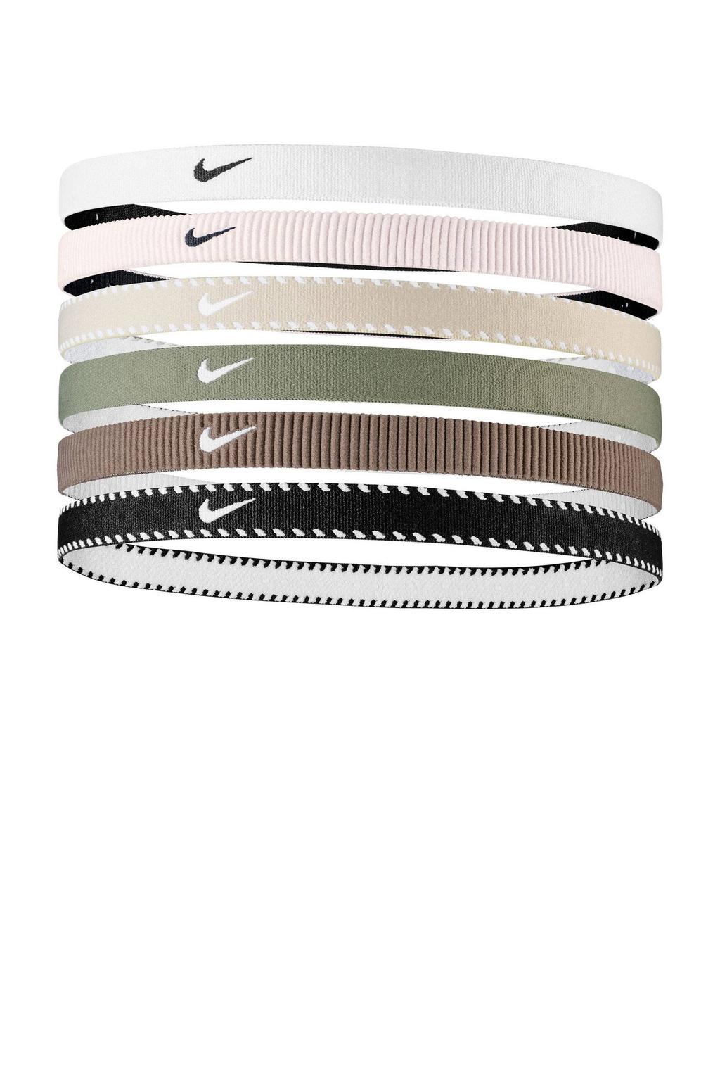 Nike haarbandjes Flex Classic - ecru/multi (set van 6)