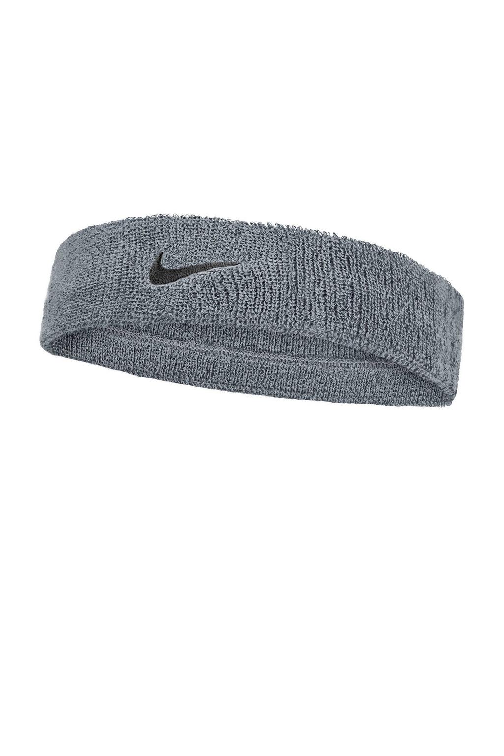 Nike hoofdband - Swoosh Headband grijs