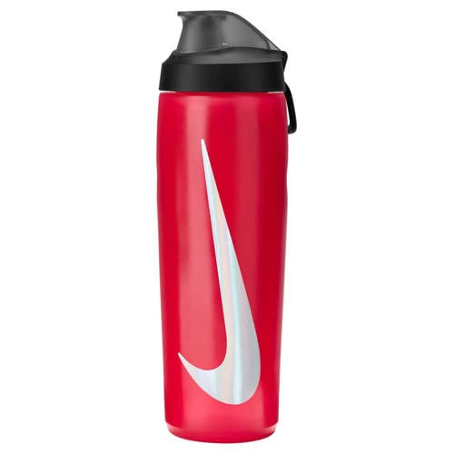 Nike bidon 700 ml Refuel Locking Lid rood/wit/zwart afbeelding