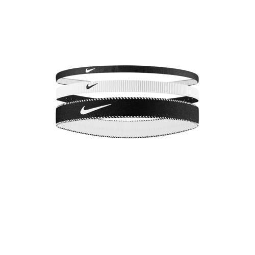 Nike haarbandjes Flex Classic Mixed - set van 3 zwart/wit afbeelding