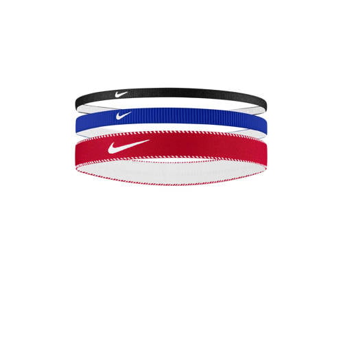 Nike haarbandjes Flex Classic Mixed - set van 3 kobaltblauw/rood/zwart afbeelding