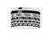 Nike haarbandjes Flex Classic Printed -set van 6 zwart/wit