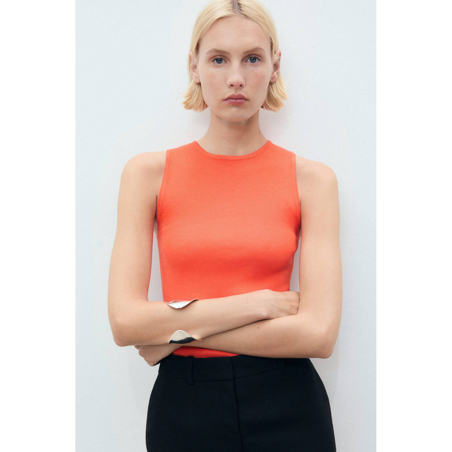 Mango top oranje