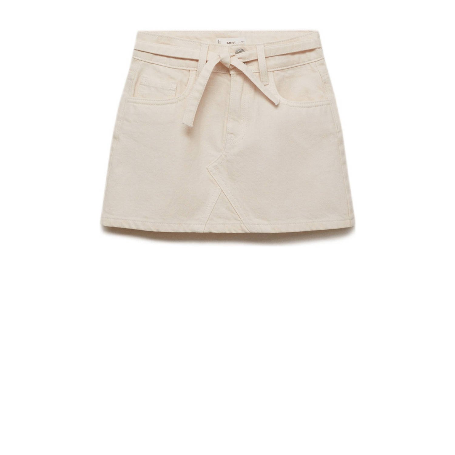 Mango Kids denim spijkerrok ecru