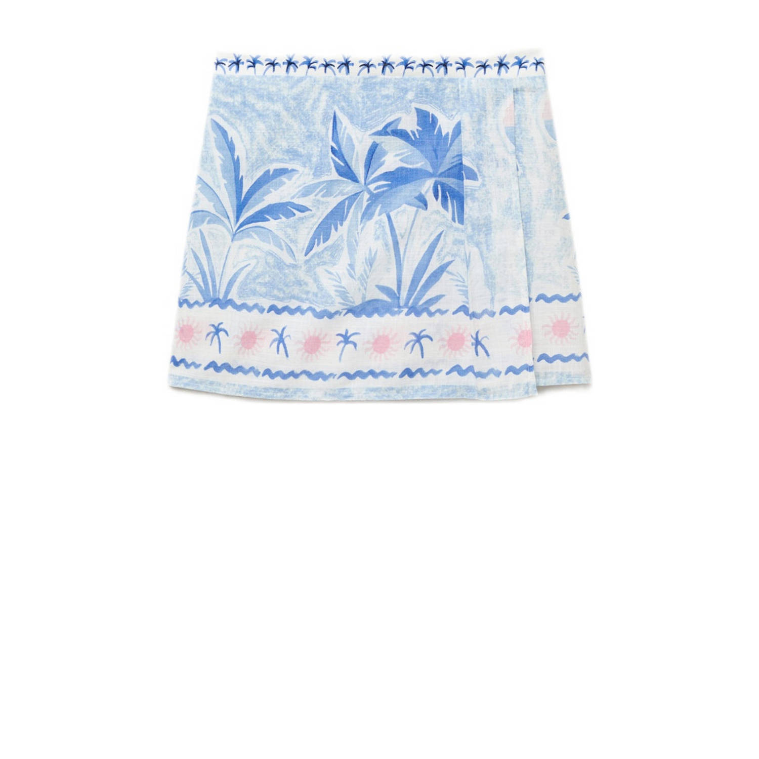 Mango Kids midi rok lichtblauw