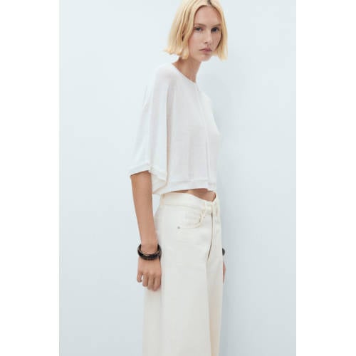 Mango top ecru afbeelding