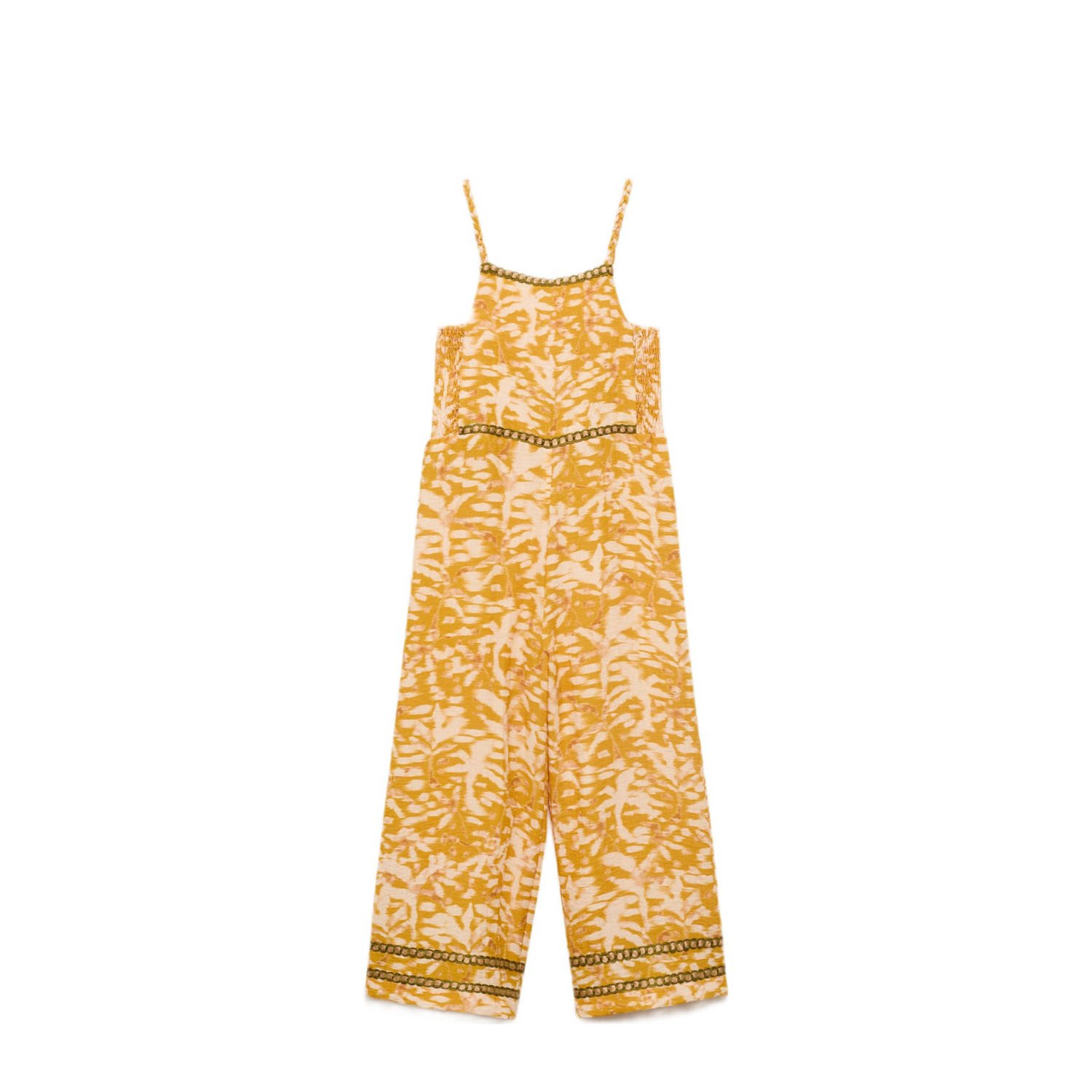 Mango Kids geel jumpsuit