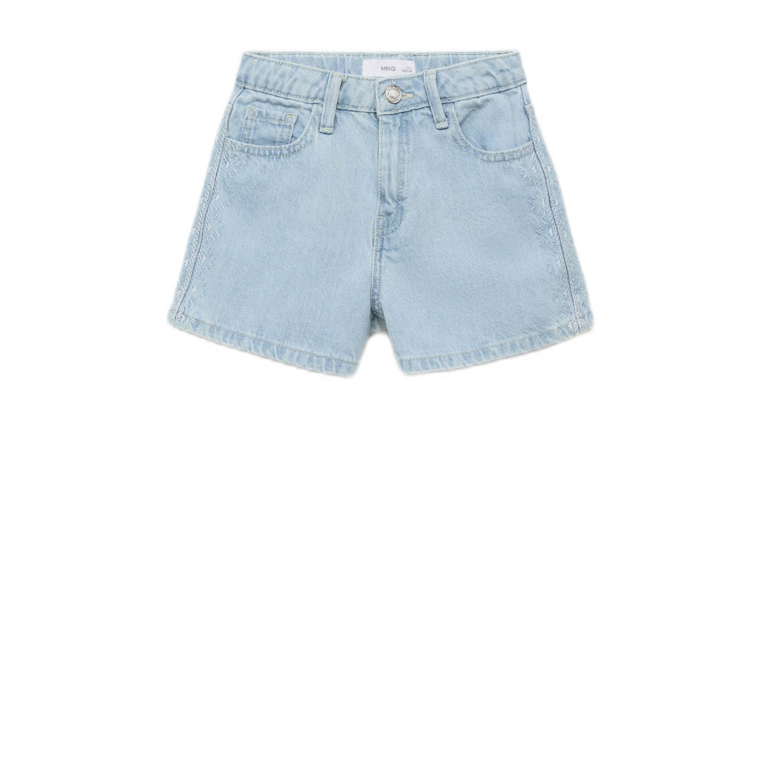 Mango Kids denim regular short light blue denim