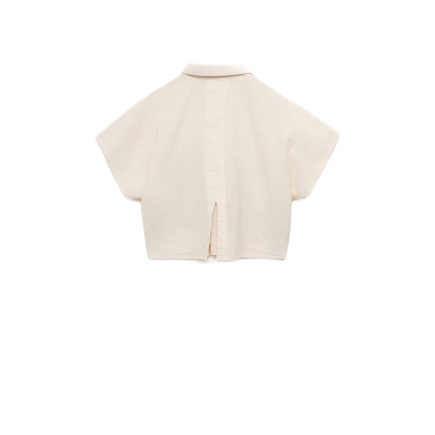 Mango Kids linnen overhemd ecru