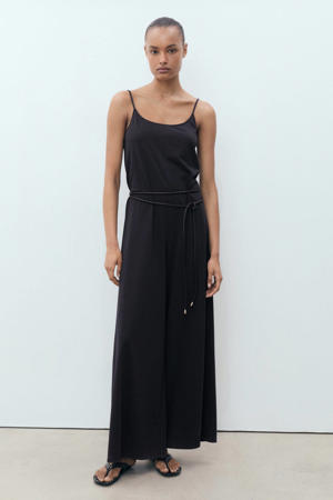 linnen donkerblauw jumpsuit