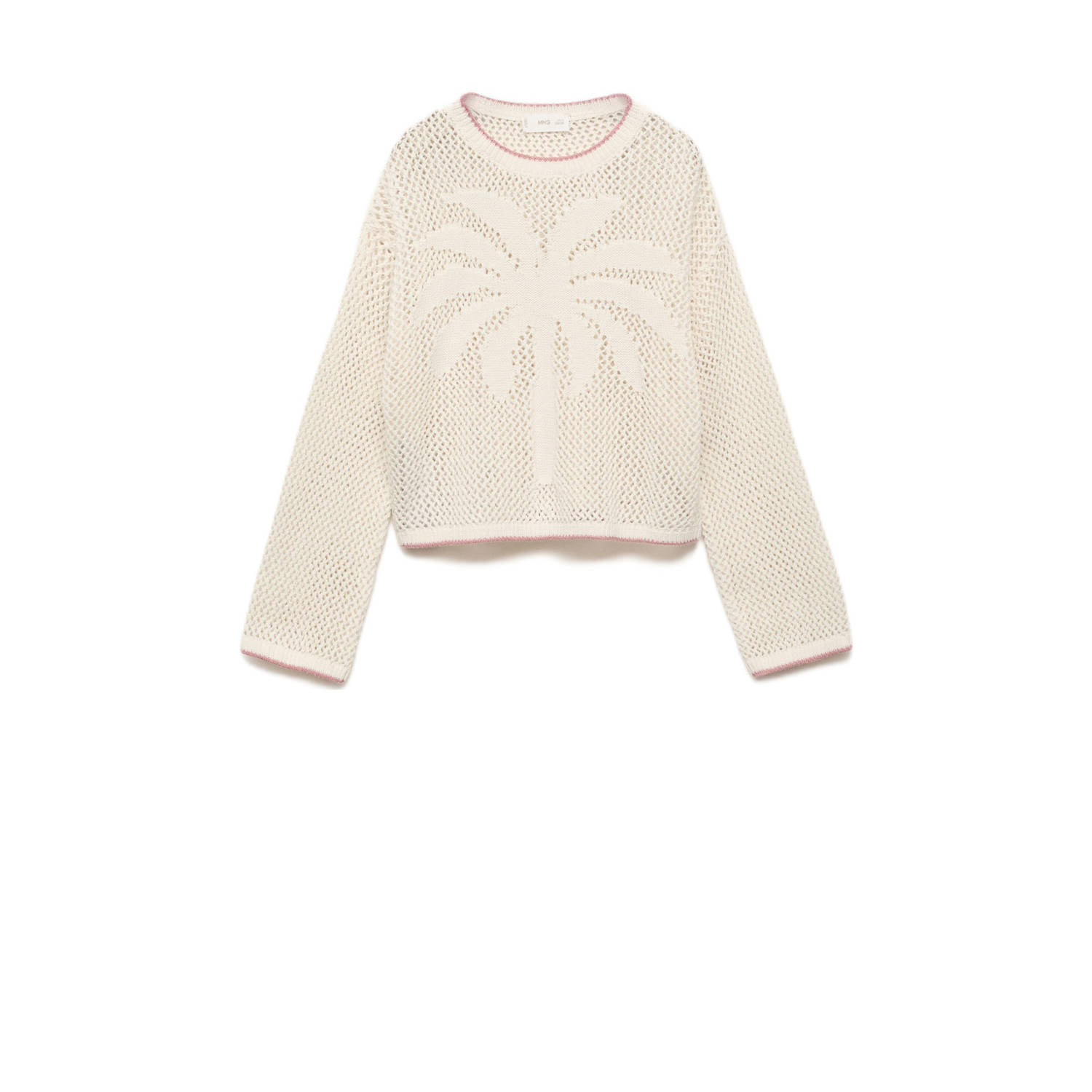 Mango Kids gebreide trui ecru