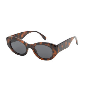 zonnebril met tortoise print donkerbruin