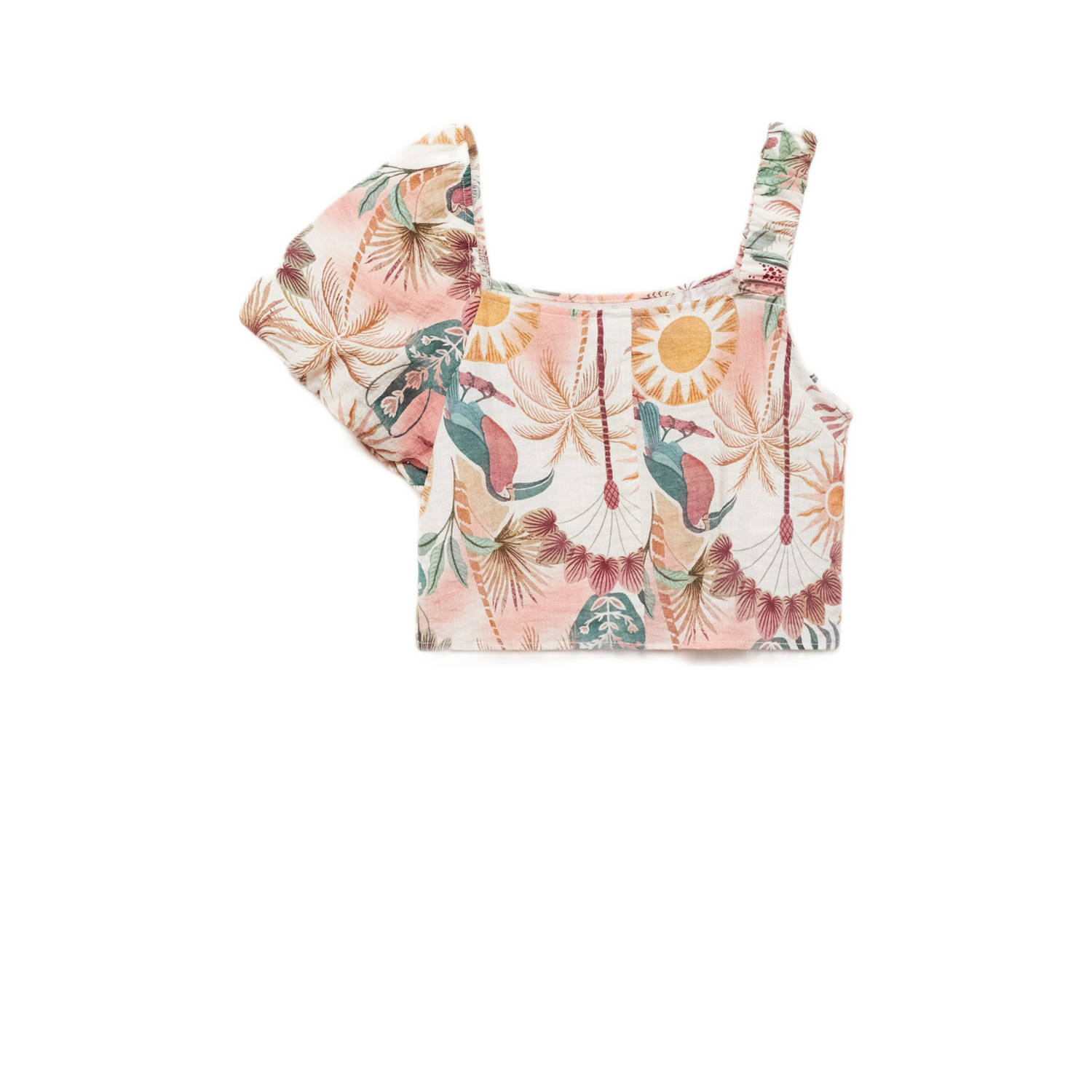Mango Kids one shoulder top multi