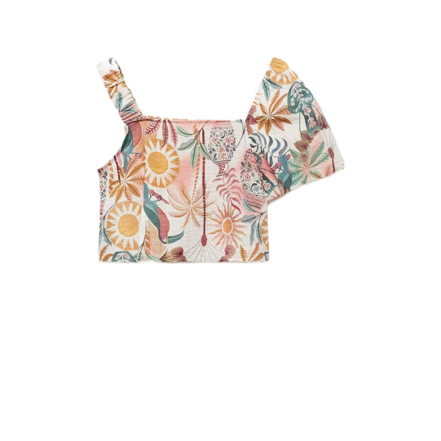 Mango Kids one shoulder top multi