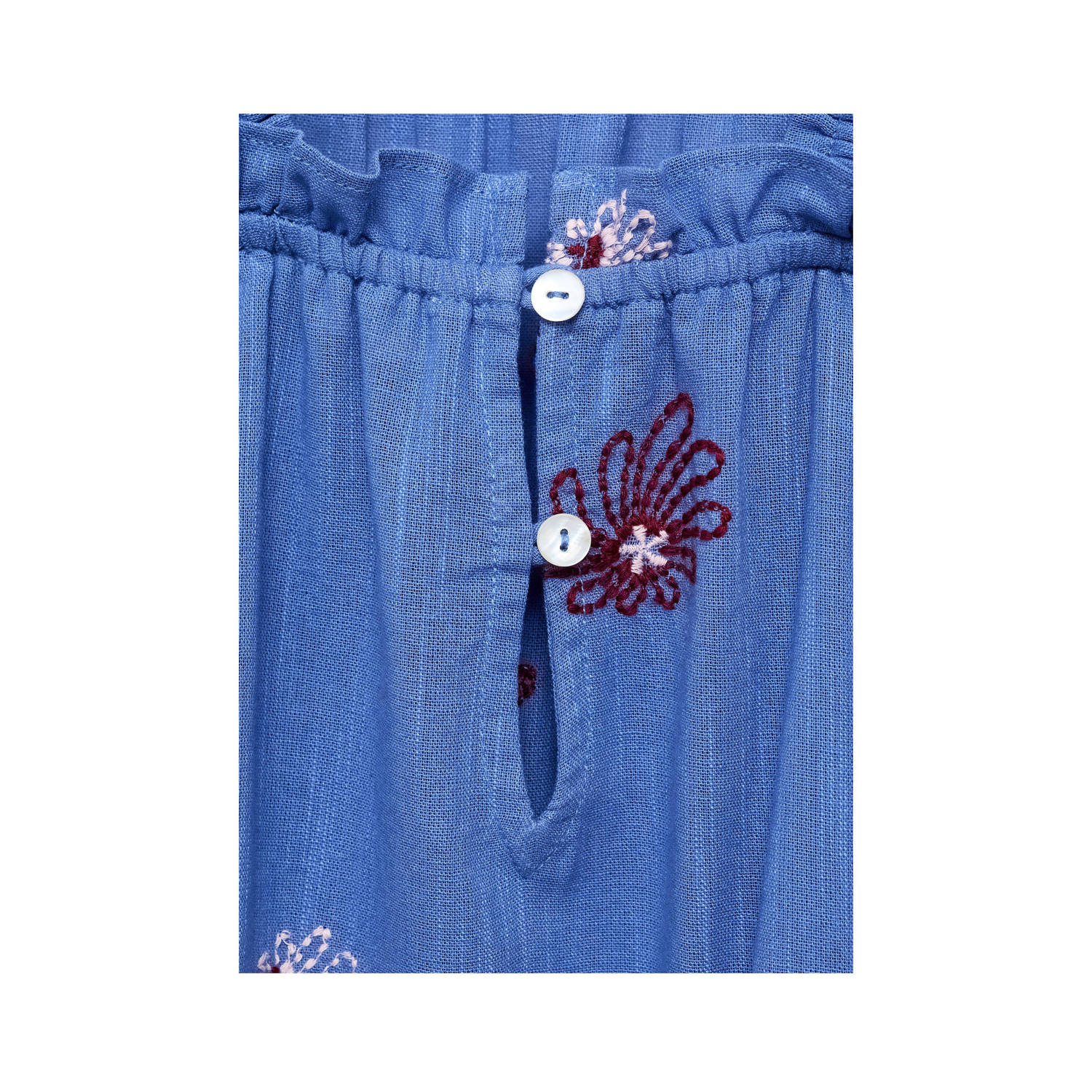 Mango Kids korte jurk blauw