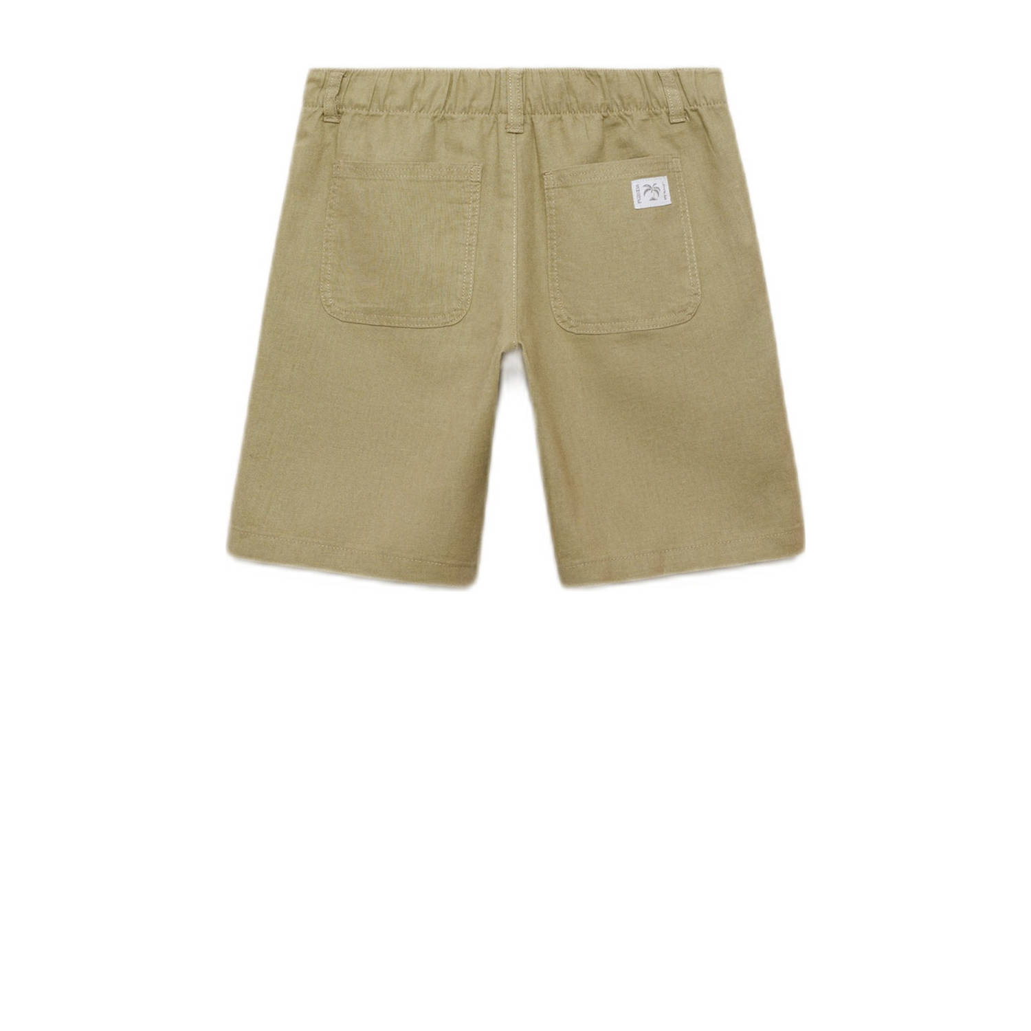 Mango Kids linnen regular casual short kaki