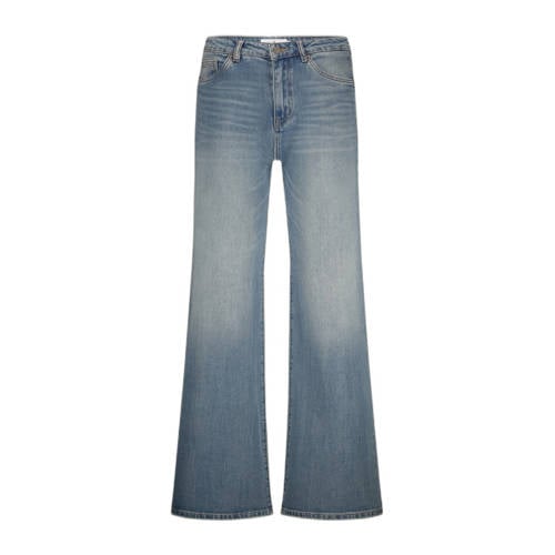 Circle of Trust high waist wide leg jeans light blue denim afbeelding