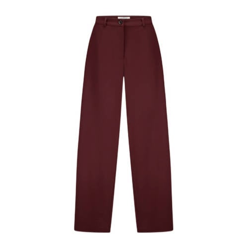 Circle of Trust wide leg regular waist pantalon aubergine afbeelding