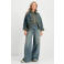 Circle of Trust wide leg jeans medium blue denim