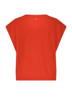 top met wol rood