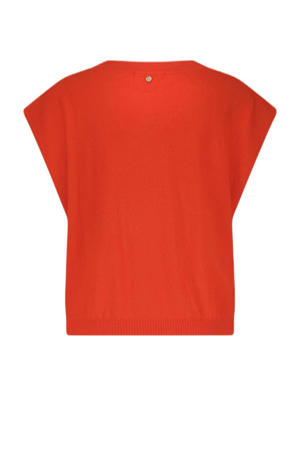 top met wol rood