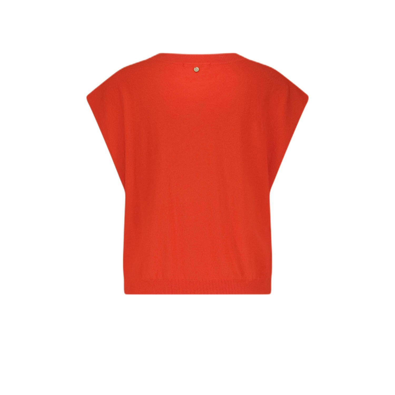 Circle of Trust top met wol rood